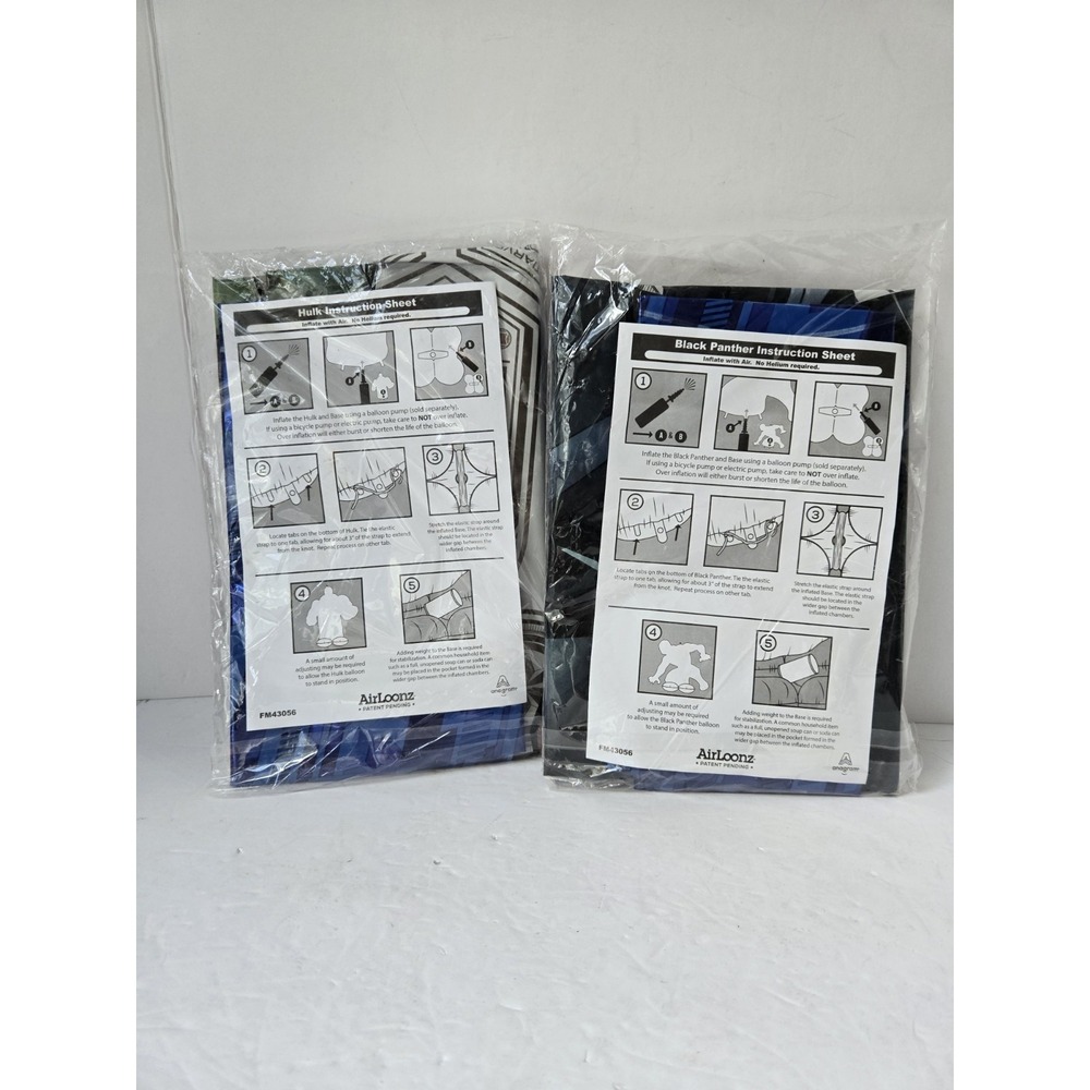 Airloonz balloon pair Marvel Black Panther Hulk NEW